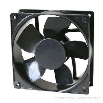 DC Fan, 12/24/48V, Aluminum Frame, Measures 120x120x38mm, PWM/FG Function